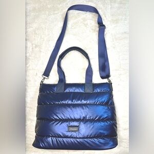 Blue Puffer Travel Tote Bag by Darling NWOT